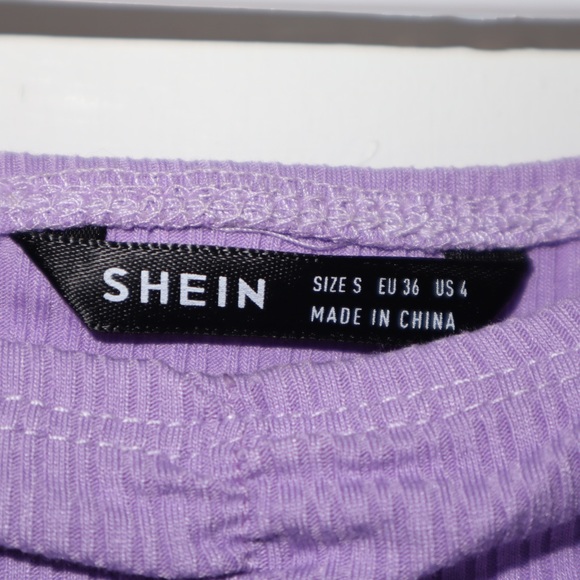Purple Ruched Front Crop Top - Picture 5 of 5